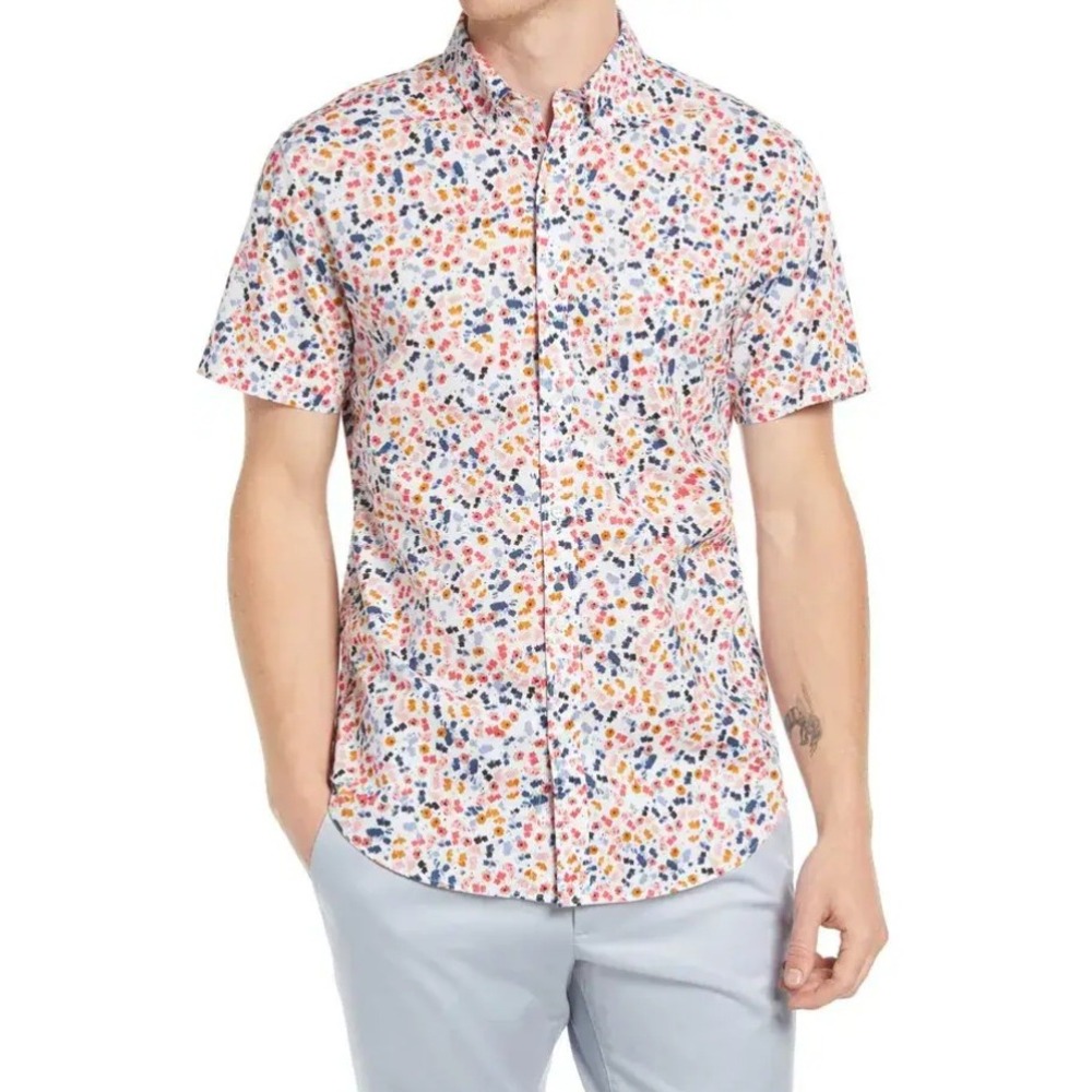 Bonobos Men's Giverny Floral Pegasus Riviera Button Down Shirt Size XL NWOT